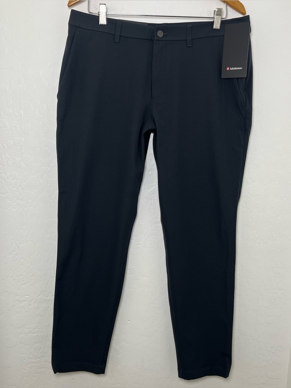 Lululemon ABC Slim-Fit Trouser 30L Warpstreme In Obsidian Size 34